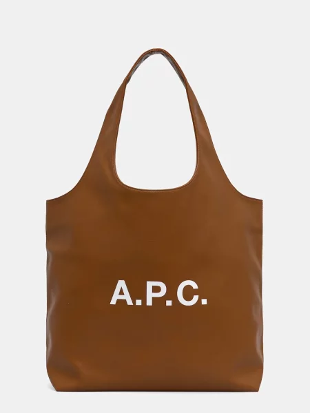 A.P.C Geantă shopper Ninon maro