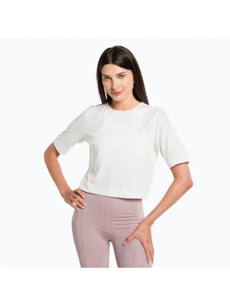 Tricou Calvin Klein Knit de damă din piele de căprioară pentru femei albă