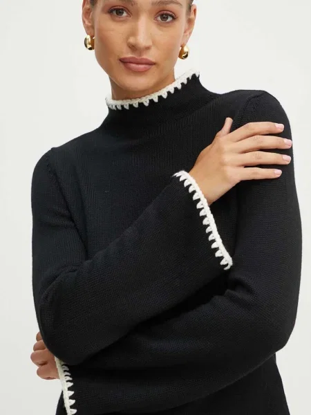 Luisa Spagnoli Bluză cu gât Monet bej