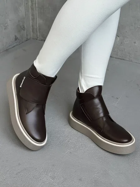 Кожаные ботинки Innoe коричневые