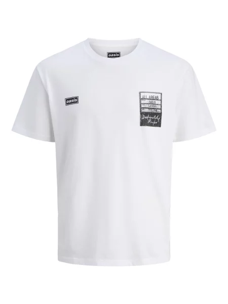 JACK & JONES Tricou negru alb