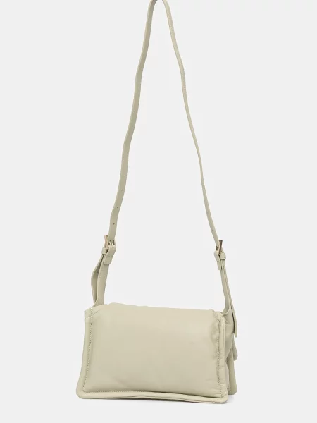 Шкіряна сумочка Guess EVA HWSTPF бежевий