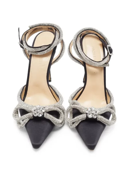 Pantofi cu toc Mach & Mach cu funde negru
