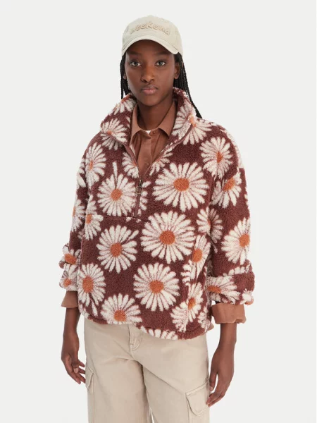 Pulover Billabong iz flisa rjava