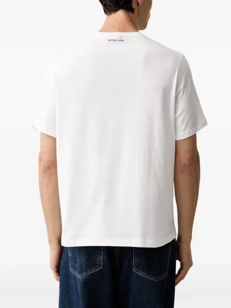 Tricou Michael Kors cu imagine alb