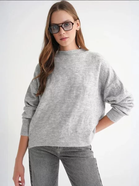 MixRay Svetr Pullover' šedá