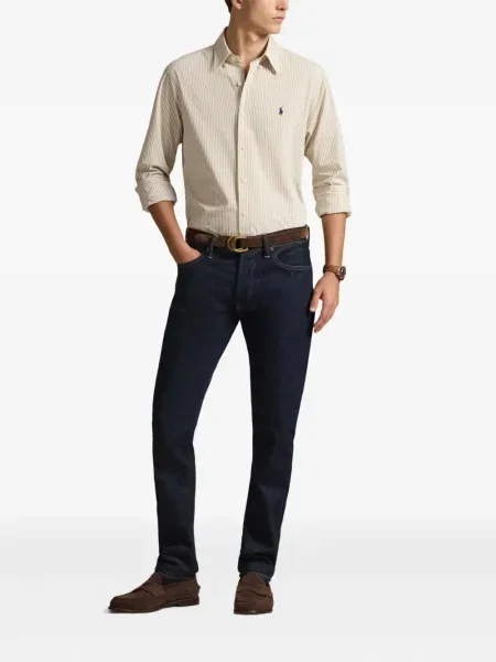 Czapka z daszkiem Polo Ralph Lauren w kratkę z twillu biznesowa niebieska