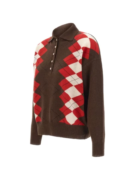 Pulover Marella cu model argyle maro