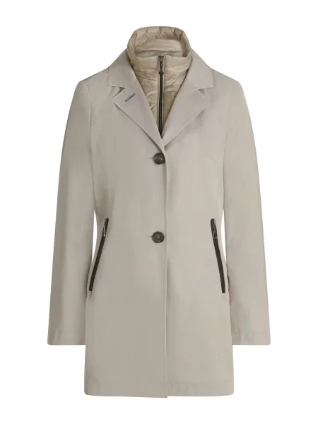 GIL BRET Prechodný kabát sivobéžová