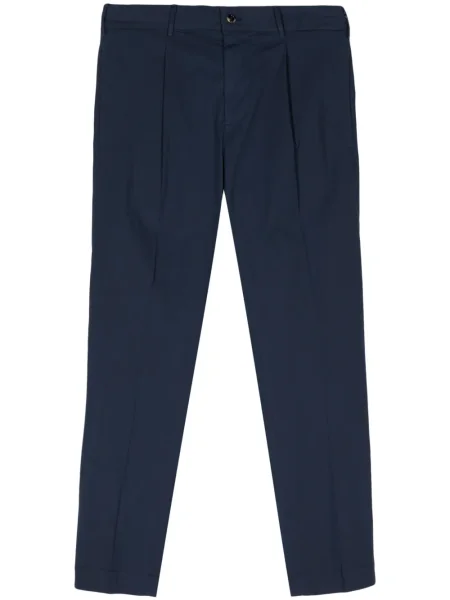 Pantaloni Dell'oglio plisate albastru