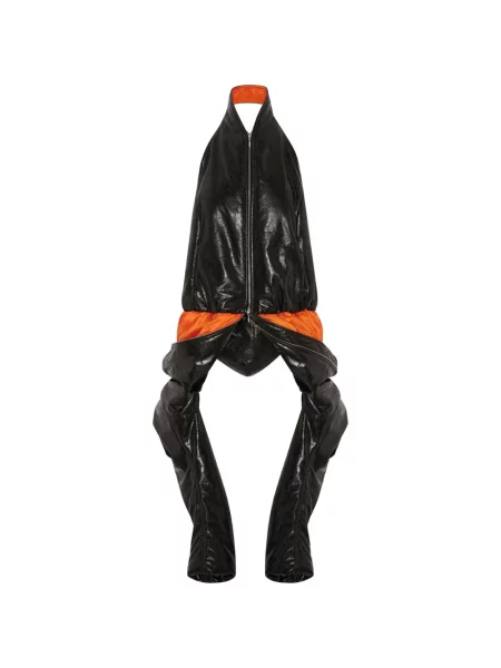 Geanta de piele Srvc Studio cu glugă negru