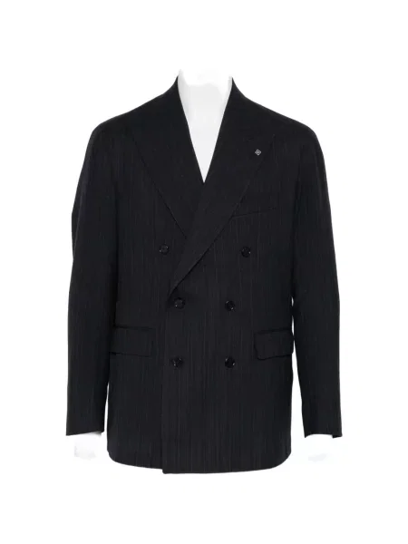 Costum Tagliatore cu două rânduri de nasturi albastru