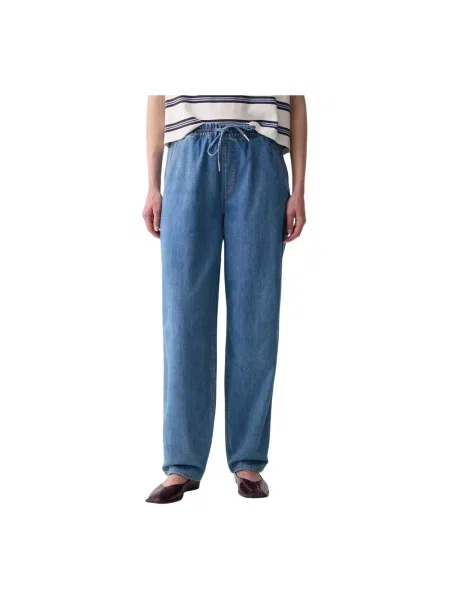 Marc O'polo Jeansy Typu Barrel blau niebieskie