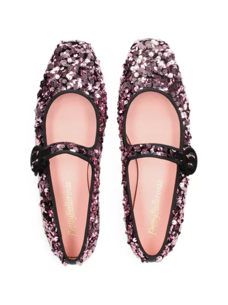 Μπαλαρίνες Pretty Ballerinas με παγιέτες ροζ