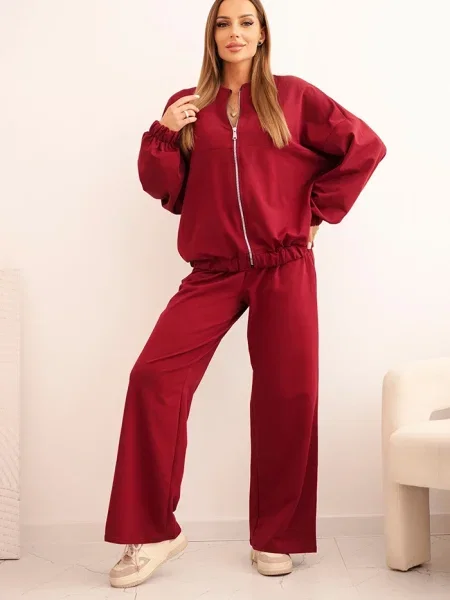 Hanorac cu glugă Polski bordo