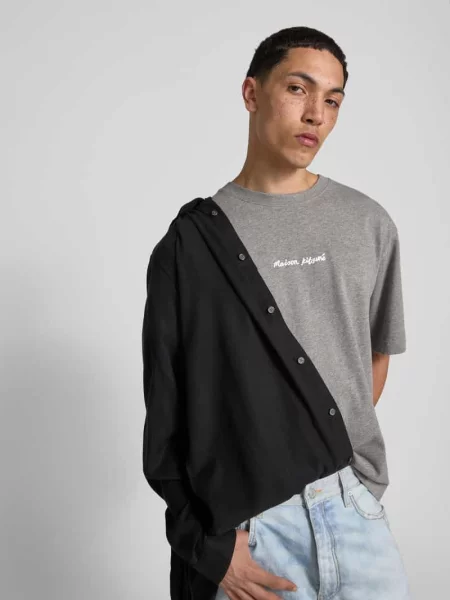 T-shirt typu oversized z bawełny Maison Kitsune
