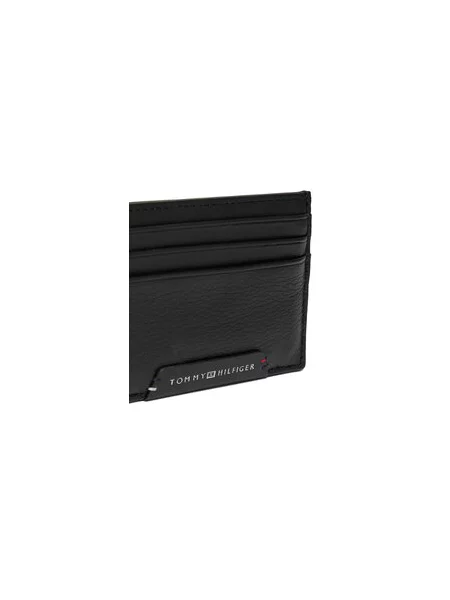 Tommy Hilfiger etui za kartice usnjeni črna