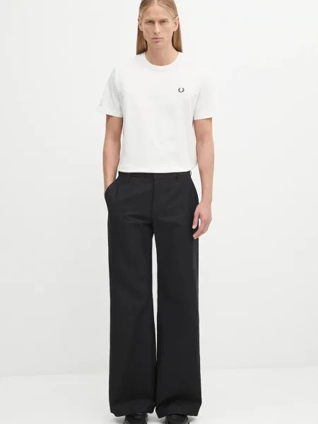 Fred Perry t-shirt biały gładki beżowa