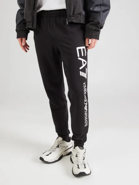 Emporio Armani Pantaloni / alb negru