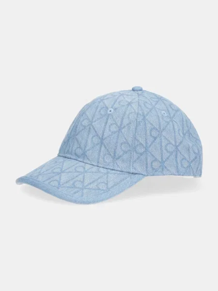 Czapka z daszkiem Calvin Klein niebieska