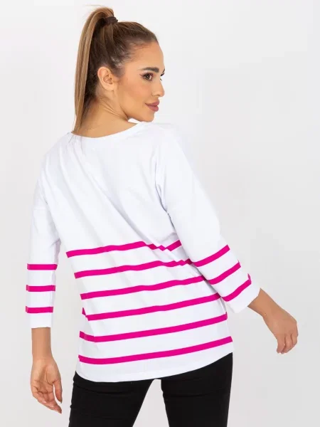 Bluză Fashionhunters alb