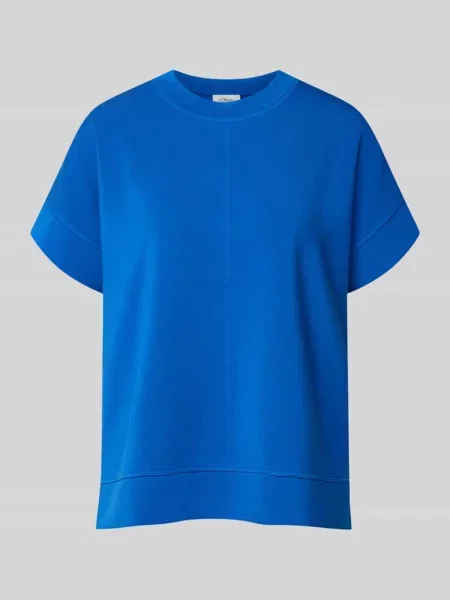 T-shirt o kroju relaxed fit z mieszanki modalu S.oliver Red Label niebieska