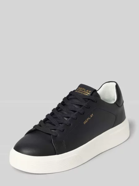 Sneakersy z detale z logo marki model NOTTING' Replay czarne