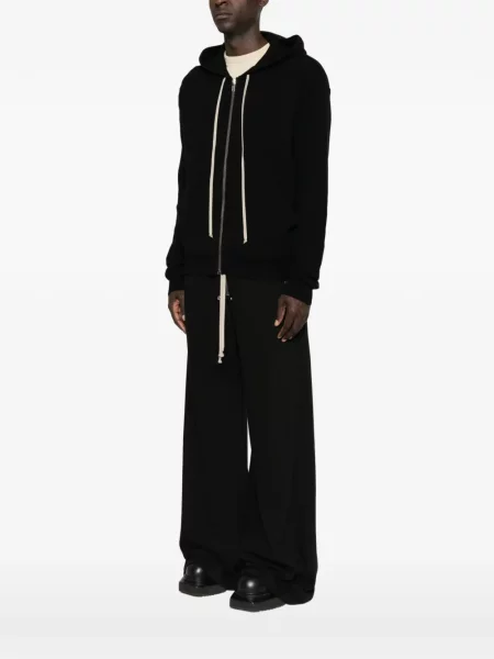 Hanorac cu glugă Rick Owens cu cordon negru