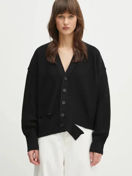 Вълнена жилетка Maison Margiela черно