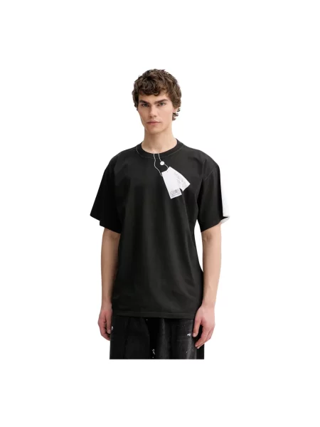 Koszulka Mm6 Maison Margiela z nadrukiem biała