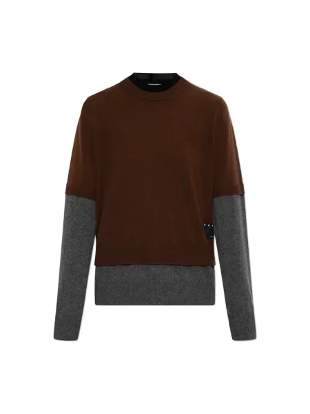 Sweter Marni brązowy