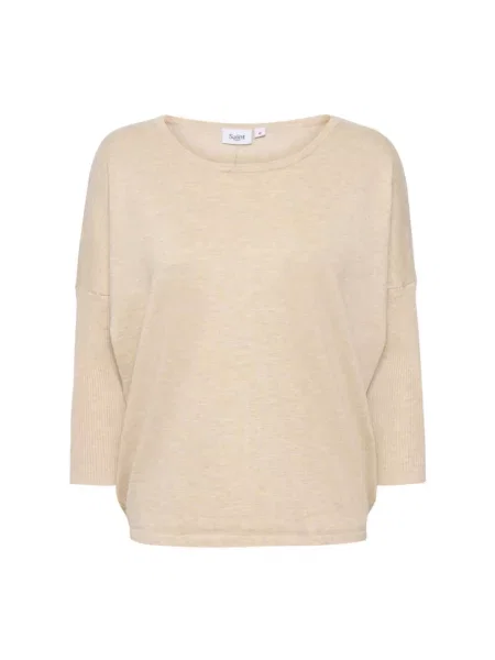 Sweter Saint Tropez w kolorze melanż brązowy