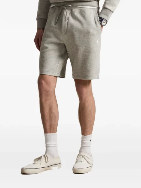 Плетен суитчър Polo Ralph Lauren бродиран сиво