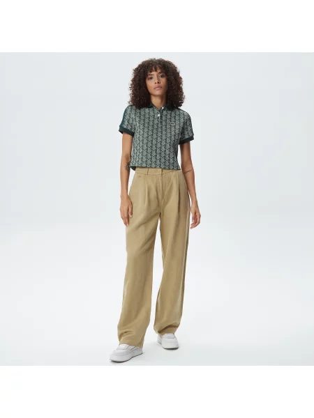 Lacoste Spodnie Lacoste beżowe