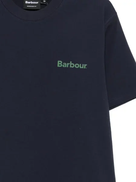 Tricou grafic Barbour cu imagine albastru