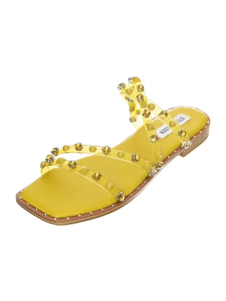 Klapki Steve Madden bez obcasa żółte