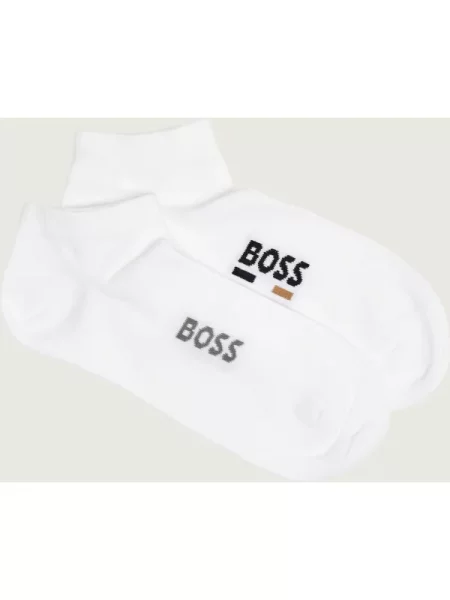 BOSS BLACK Șosete/tălpici AS Iconic Logo CC alb