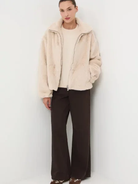 Medicine kurtka przejściowa oversize beżowy