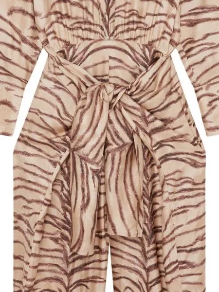 Šilkinis raštuotas kombinezonas Stella Mccartney su tigro raštu