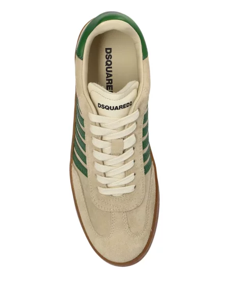 Sneakerși Dsquared2 din piele de căprioară cu dungi