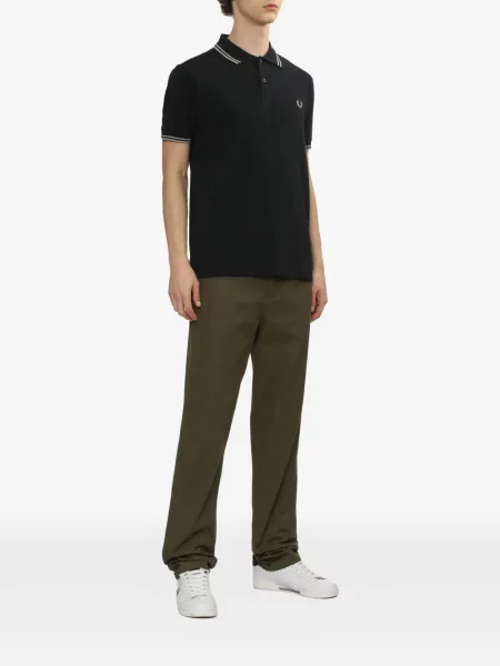 Tricou polo Fred Perry cu dungi negru
