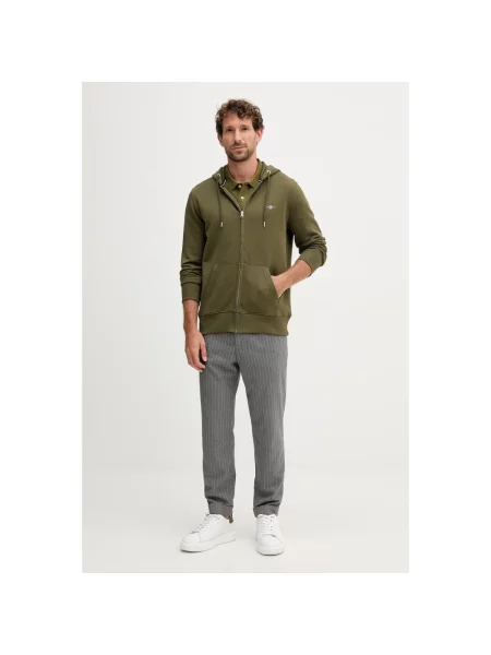 Bluza rozpinana Gant zielona