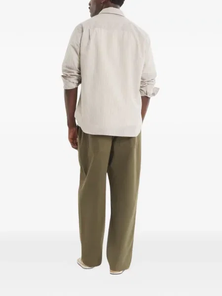 Pantaloni Maison Kitsune cu cordon verde