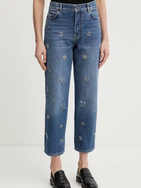 Weekend Max Mara jeans MANETTA high waist albastru