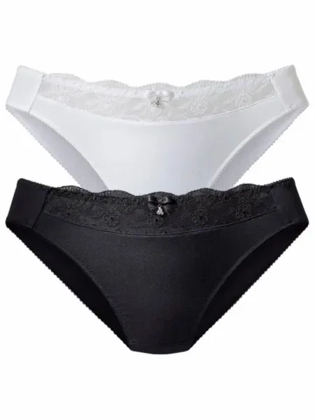 NUANCE Kalhotky černá bílá