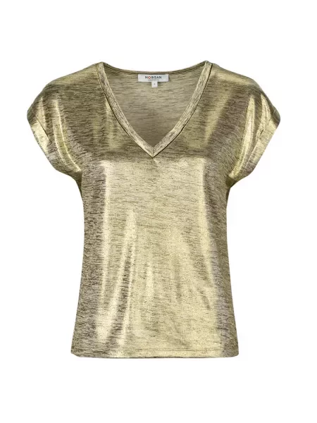 Morgan Majica Regular Fit zlata