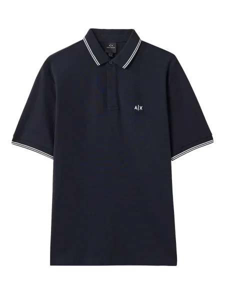 ARMANI EXCHANGE Tricou bleumarin alb