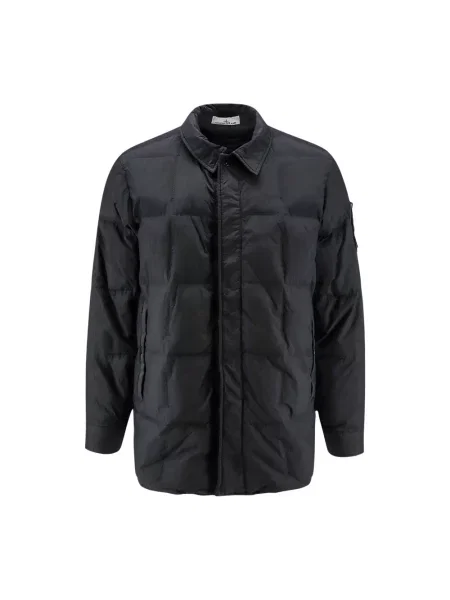 Kurtka puchowa Stone Island z kamieniami czarna