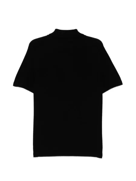 Tricou polo Barrie din cașmir negru