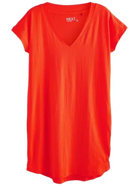 Next Rochie orange roșu